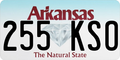 AR license plate 255KSO