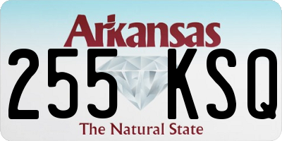 AR license plate 255KSQ