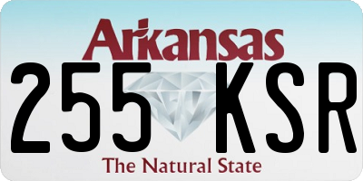 AR license plate 255KSR