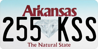 AR license plate 255KSS