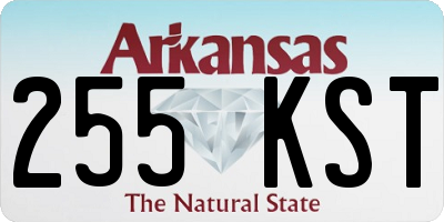 AR license plate 255KST