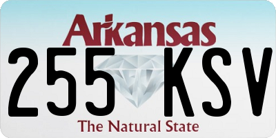 AR license plate 255KSV