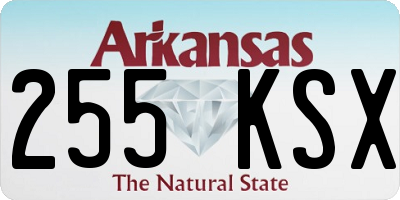AR license plate 255KSX