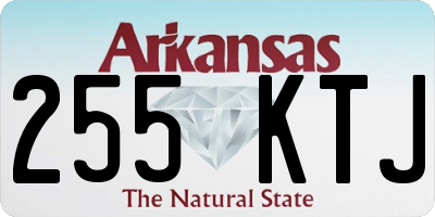 AR license plate 255KTJ