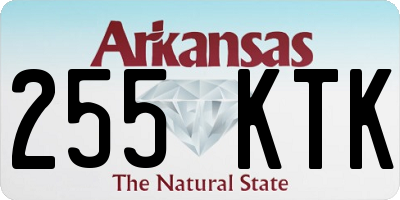 AR license plate 255KTK