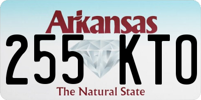 AR license plate 255KTO