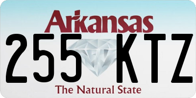 AR license plate 255KTZ
