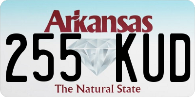 AR license plate 255KUD