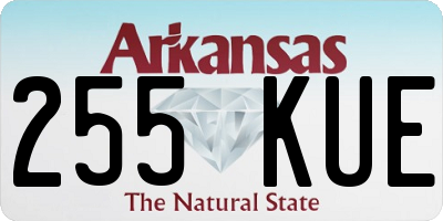 AR license plate 255KUE