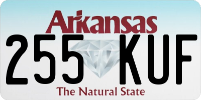 AR license plate 255KUF