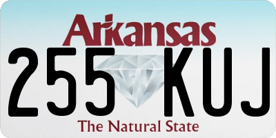 AR license plate 255KUJ