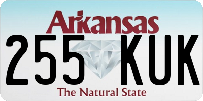 AR license plate 255KUK