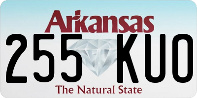 AR license plate 255KUO