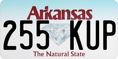AR license plate 255KUP