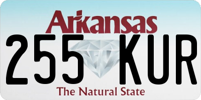 AR license plate 255KUR