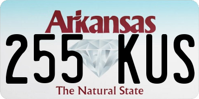 AR license plate 255KUS