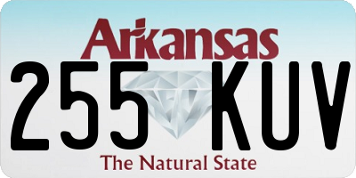 AR license plate 255KUV