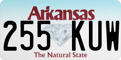 AR license plate 255KUW