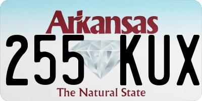 AR license plate 255KUX