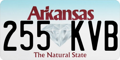 AR license plate 255KVB