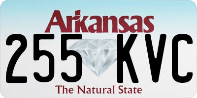 AR license plate 255KVC