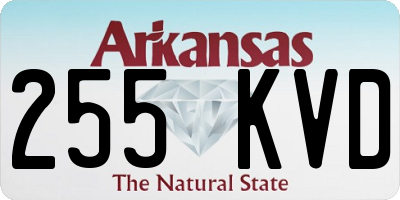 AR license plate 255KVD