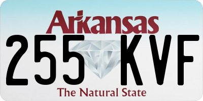 AR license plate 255KVF