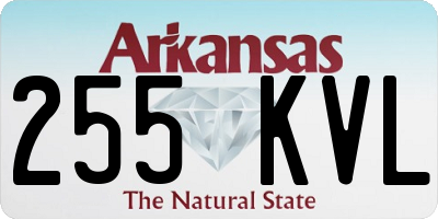 AR license plate 255KVL