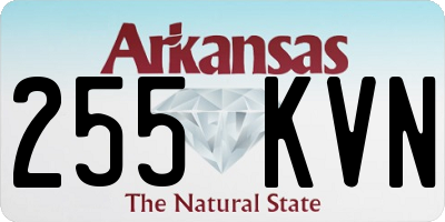 AR license plate 255KVN