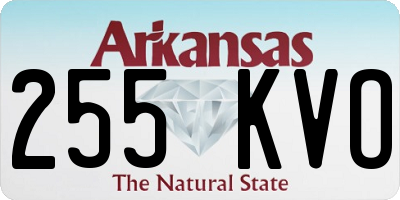 AR license plate 255KVO