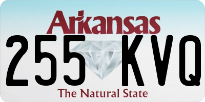 AR license plate 255KVQ