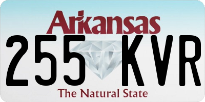 AR license plate 255KVR