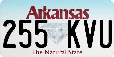 AR license plate 255KVU