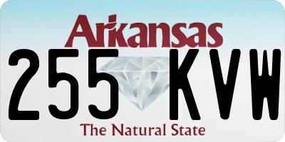 AR license plate 255KVW