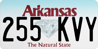 AR license plate 255KVY