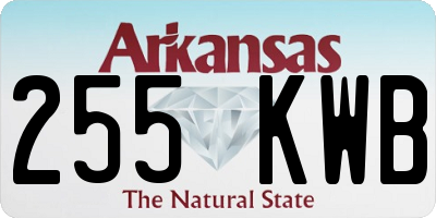 AR license plate 255KWB