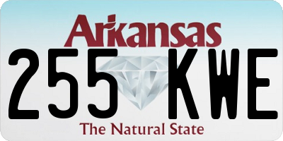 AR license plate 255KWE