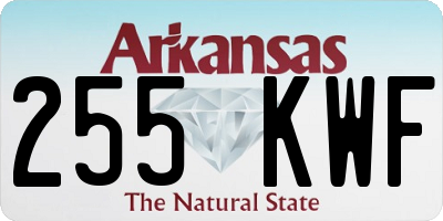 AR license plate 255KWF