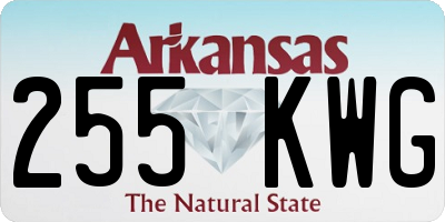 AR license plate 255KWG