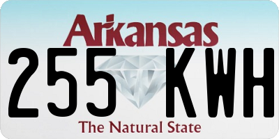 AR license plate 255KWH