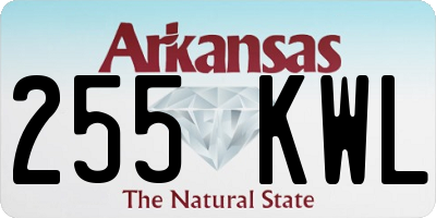 AR license plate 255KWL