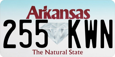 AR license plate 255KWN