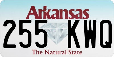 AR license plate 255KWQ