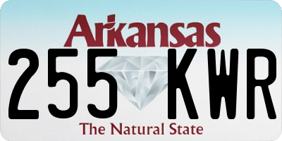 AR license plate 255KWR