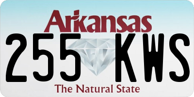 AR license plate 255KWS