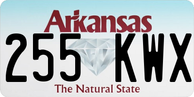 AR license plate 255KWX