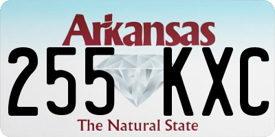 AR license plate 255KXC