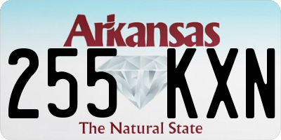 AR license plate 255KXN