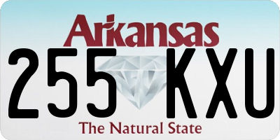 AR license plate 255KXU