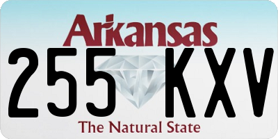 AR license plate 255KXV